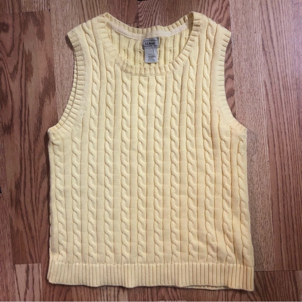 Yellow LL Bean Cotton Vest